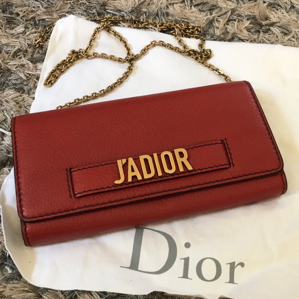 Dior WOC Long Wallet/purse - Rusty Red, Gold Hardware - Picture 3 of 7